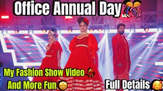 Annual Day Event at my office Vlog💃  Celebrity performances  Fashion Show  Fun activities vlog [upl. by Myrwyn]