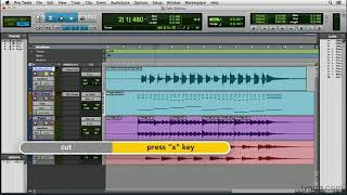 Pro Tools Tutorial  Editing and arranging clips [upl. by Nosyd]