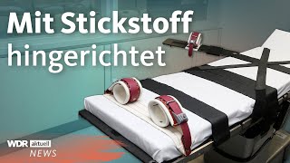 Todesstrafe in den USA Erste Hinrichtung durch Stickstoff  Aktuelle Stunde [upl. by Enenej]