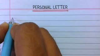 Personal letter  How to write Personal letter  informal letter  Personal letter writing  letter [upl. by Rorie]