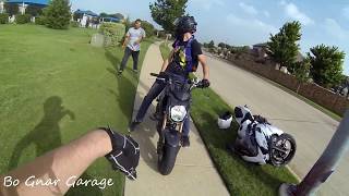 He almost died MOTORCYCLE CRASH FULL VIDEO [upl. by Natsirc]