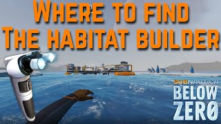 Subnautica Below Zero Where to Find the Habitat Builder amp Scanner Room at the Beginning of the Game [upl. by Airual984]