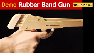 No51 LshapePullBolt 5 rounds Rubber Band Hand Gun oggcraftjp [upl. by Euqinoj924]