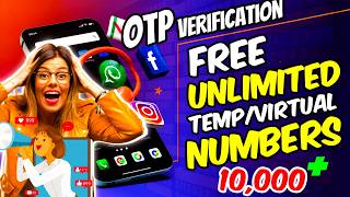 Receive SMS Online For Free  How to Get Unlimited SMS Verification Codes 2024  OTP Verification [upl. by Emmie]