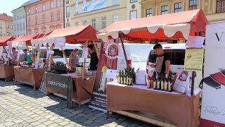 4K Olomoucké vinné slavnosti Olomouc Wine Festival Olomouc Moravia Czechia videoturystaeu [upl. by Haliehs]