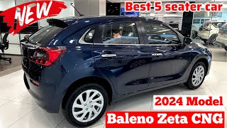 2024 Model Maruti Suzuki Baleno Zeta CNg Review✌️Price  mileage  feature  baleno top model 2024 [upl. by Tades484]