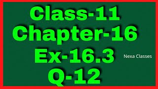 Ex163 Q12 Class 11  Probability  NCERT Math  Q12 Ex 163 Class 11 Math Class 11 Ex 163 Q12 [upl. by Llyrat]