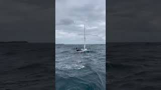 Big wave upwind sailing [upl. by Serolod]