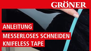 GRÖNER  Werkzeug  Anleitung Messerlose Fahrzeugvollverklebung Knifeless Tape  3M [upl. by Eenahc]