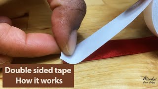 How does double sided tape work  How to peel double sided tape  How to use double sided tape [upl. by Shiekh]