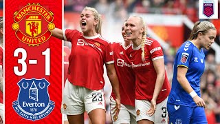 FA Womens Super League  Manchester United 31 Everton  Highlights [upl. by Frulla]