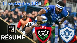 TOP 14  J2  Résumé partie complète RC Toulon vs Castres Olympique  Saison 20242025 [upl. by Stevens]