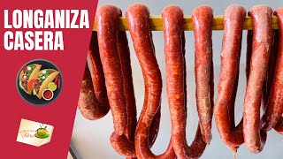 LONGANIZA CASERA receta deliciosa 🇲🇽 [upl. by Dovev]