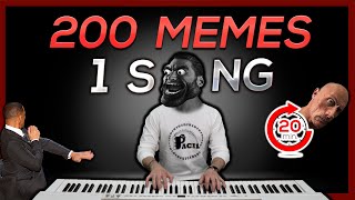 200 MEMES in 1 SONG in 20 minutes [upl. by Lenoil]