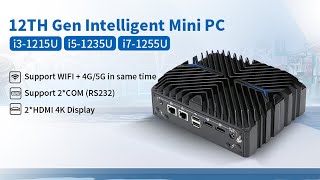 Partaker Fanless Mini Pc I71255u I51235U Embedded Computer Support 4k Dual Display Mini Pc [upl. by Ardien]