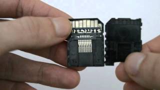 Disassembly microSD adapter [upl. by Luaped]