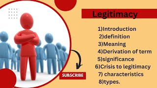 Legitimacy  meaning types characteristics significance crisispolitical sciencellb1 [upl. by Anahoj]