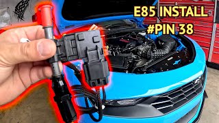 2022 CAMARO LT1 SMG E85 KIT INSTALL FINDING PIN 38 [upl. by Kelda221]