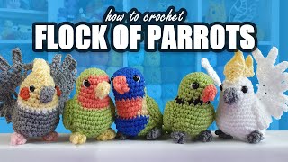 How to crochet 5 adorable birds [upl. by Tiana867]