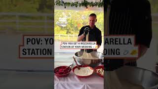 Would you have a mozzarella station at your wedding 💒🧀 🎥 Instagram  empirecontentcreation [upl. by Remus]