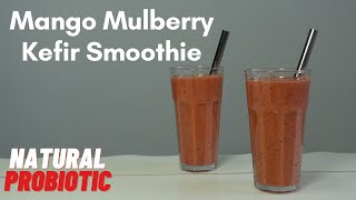 Flavored Kefir with Mango Mulberry Smoothie [upl. by Airottiv116]