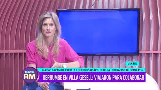 Matías Caraglio Viajaron para colaborar en rescate por derrumbe en Villa Gesell [upl. by Orgel]