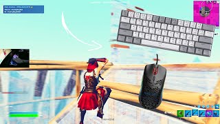 Redragon K617 Fizz Red Switches ASMR Chill 🤩 Satisfying Gameplay Keyboard Fortnite smooth Handcam [upl. by Shani]