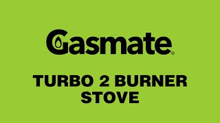 GASMATE Turbo 2 Burner Stove [upl. by Becker337]