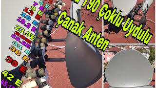 Wavefield T90 Çoklu Uydulu Çanak Anten Detayları Tek Çanak ile 16 Uydu [upl. by Shirl]