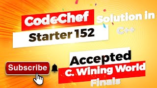 CodeChef starter 152 problem C solution in c [upl. by Babbie707]