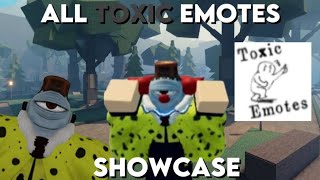 All toxic emotes showcase  new gamepass sorcerer battlegrounds [upl. by Orel]