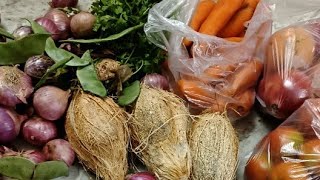 சந்தை செலவு vegetable market haul [upl. by Lenahc]