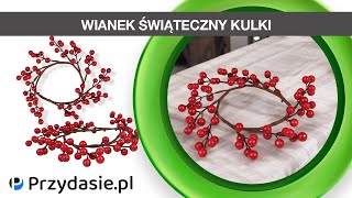 Wianek wieniec świąteczny stroik jak żywy ozdobny drzwi stół dekoracja 9485  PrzydaSiePL [upl. by Seibold482]