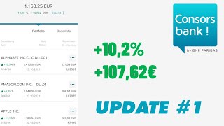 CONSORSBANK DEPOT  Mein Aktien Depot Update  Consorsbank Aktien Sparplan Update 1 [upl. by Runkel]