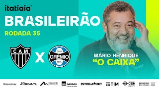 ATLÉTICO X GRÊMIO AO VIVO NA ITATIAIA  REACT DO BRASILEIRÃO  RODADA 35 [upl. by Bolling]