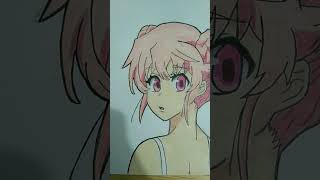 Yuno Gasai futurediary drawing anime [upl. by Boswall169]