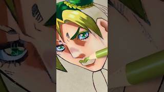 Jolyne Cujoh  Drawing Jojosbizarreadventure anime [upl. by Hairehcaz]