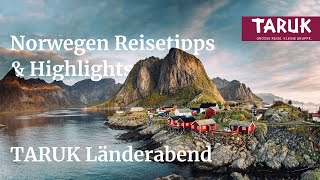 Norwegen Reisetipps amp Highlights  Norwegen Länderabend [upl. by Brotherson190]