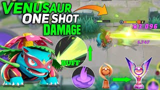 Try this build on Venusaur to Do One Shot Damage with Solar Beam Pokemon unite [upl. by Edik]