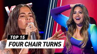 JawDropping 4CHAIRTURN Blind Auditions on The Voice [upl. by Areemas]