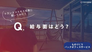 【ものづくりバックオフィスサービス職｜2019年入社】09給与面はどう？トランスコスモス [upl. by Kuo]