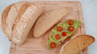 Simple Homemade Gluten Free Vegan Bread Recipe Yeast Free [upl. by Ocker]