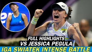 Iga Swiatek Intense Battle Vs Jessica Pegula  Full Tennis Highlights [upl. by Eustashe]