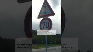 Neues Tempolimit an B 403 in Grasdorf [upl. by Aneras]