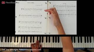 How to Play Too Ra Loo Ra Loo Ra Irish Lullaby on Piano using a Lead Sheet Piano Chording Level 2 [upl. by Atrahc]