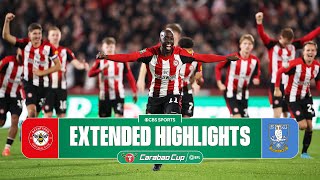 Brentford vs Sheffield Wednesday Extended Highlights  Carabao Cup  CBS Sports Golazo [upl. by Ethelyn]