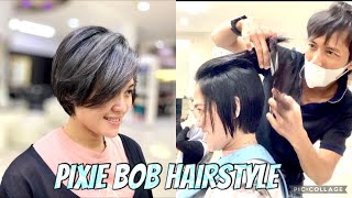 PIXIE BOB HAIRCUT  Short Haircut  Girl haircut  Hair Make Over  Best Hairstyle 2021  Update [upl. by Clemmie743]