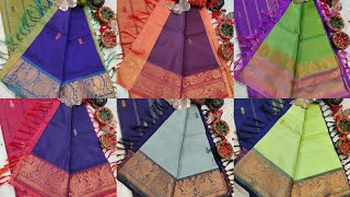 ₹1350 Chinnalampattu traditional border Vazhai naar pattu sarees Banana pith sarees [upl. by Latrina]