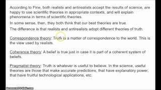 Scientific Realism 9  The Natural Ontological Attitude [upl. by Eita598]