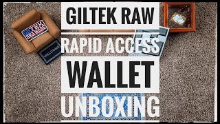 Giltek RAW Rapid Access Wallet Unboxing [upl. by Ydnem300]